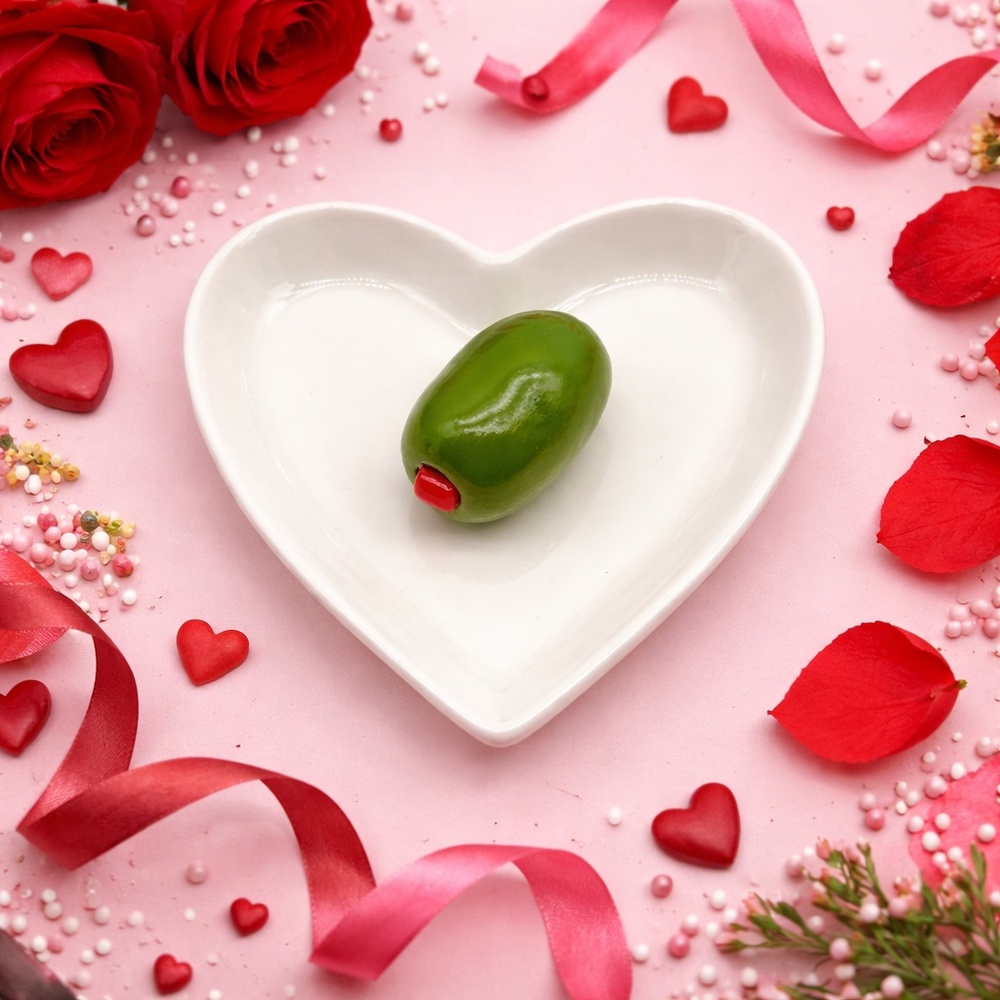 Heart Shaped Olive Trinket Dish | Valentine’s Day Gift | Ceramic Jewelry Dish